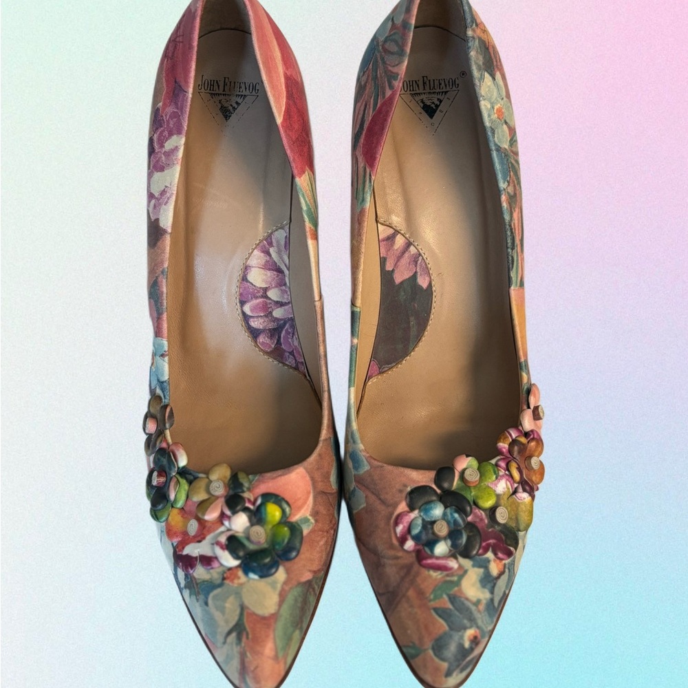 John Fluevog Women's Floral Pumps